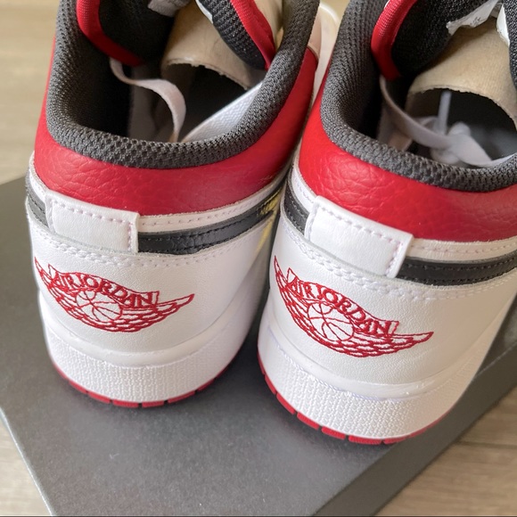 ❤️🤍Air Jordan 1 Low GS New WRB🤍❤️ - Picture 8 of 9